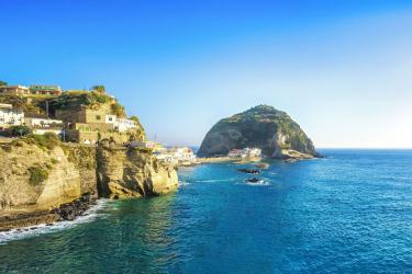 Napoli - Naples - sant-angelo-beach-and-rocks-in-ischia-island